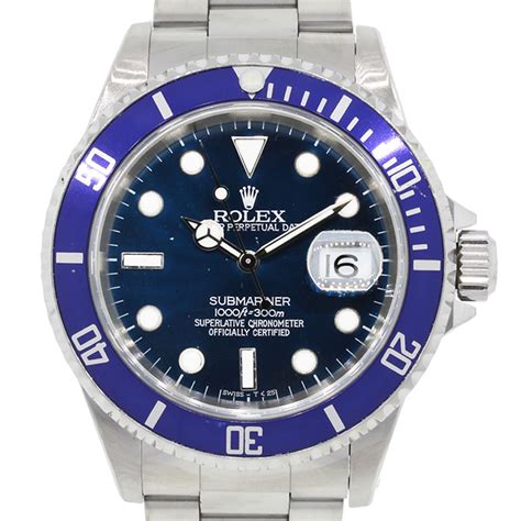 rolex 2001 submariner|rolex 16610 blue bezel.